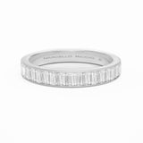 Baguette Diamond Channel Set Eternity Ring, 18K White Gold
