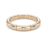 Diamond Eternity Chaine Wedding Ring, 18K Yellow Gold