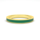 green emerald enamel silver gold plated vermeil 18k gold ring