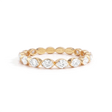 Marquise Diamond Eternity Ring, 18K Gold