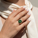 Jade & Diamond Ring