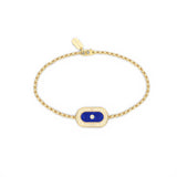 Lapis Lazuli & Diamond Talisman Charm Bracelet, 18K Gold