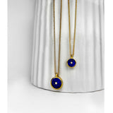 Lapis Lazuli and Diamond Amulet Pendant, 18K Gold