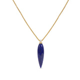 Lapis Lazuli and Diamond Spike Pendant, 18K Gold
