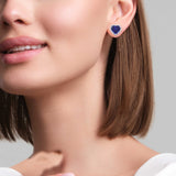 HEART SAPPHIRE & DIAMOND Earrings