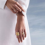 raw gemstones Solitaire Ring in Textured 18ct Gold nomad collection Marcello riccio