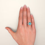 PARAIBA TOURMALINE - DIAMOND Ring