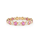 Pink Sapphire & Diamond Eternity Ring