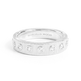 Diamond Bezel Set Textured Eternity Ring