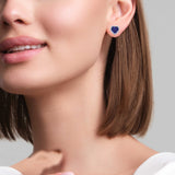 HEART SAPPHIRE & DIAMOND Earrings