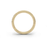 Diamond Eternity Chaine Wedding Ring, 18K Yellow Gold, 950 Platinum