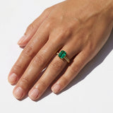 Emerald Solitaire Ring