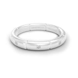 Diamond Eternity Chaine maillon Wedding Ring, 18K Yellow Gold, 950 Platinum