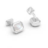Mother of Pearl Octagonal Cufflinks, 18K Gold