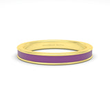 purple enamel silver gold plated vermeil 18k gold ring