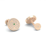 Labyrinth Emerald & Diamond Cufflinks