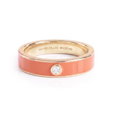 Diamond & Hand Painted Enamel Ring