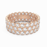 DIAMOND TRIPLE ROW ETERNITY RING rose gold