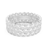 DIAMOND TRIPLE ROW ETERNITY RING white gold