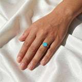 Turquoise & Diamond Ring