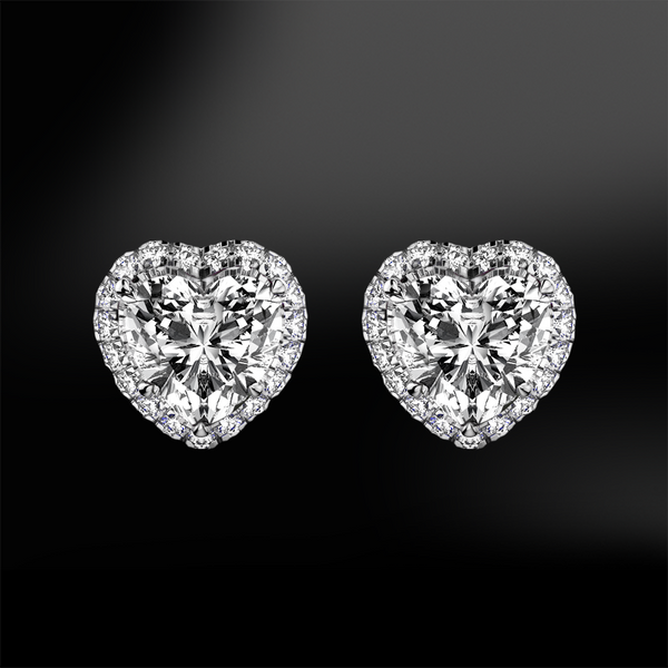 DIAMOND Heart Earrings
