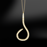 YELLOW GOLD Hook Necklace