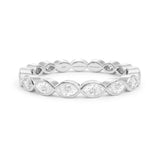 Marquise Diamond Bezel Eternity Ring Platinum