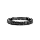 Black Diamond Bezel Set Eternity Ring, 18K Black Gold