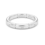 Diamond Eternity Chaine Wedding Ring, brushed 950 Platinum