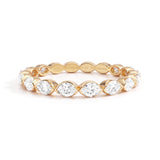 Marquise Diamond Eternity Ring, 18K Gold