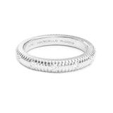 Diamond Bezel Set Textured Eternity Ring,  Platinum