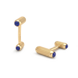 Lapis Lazuli Cabochon Cufflinks, 18K Yellow Gold