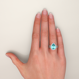PARAIBA TOURMALINE - DIAMOND Ring