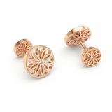 Diamond Mosaic Cufflinks, 18K Gold