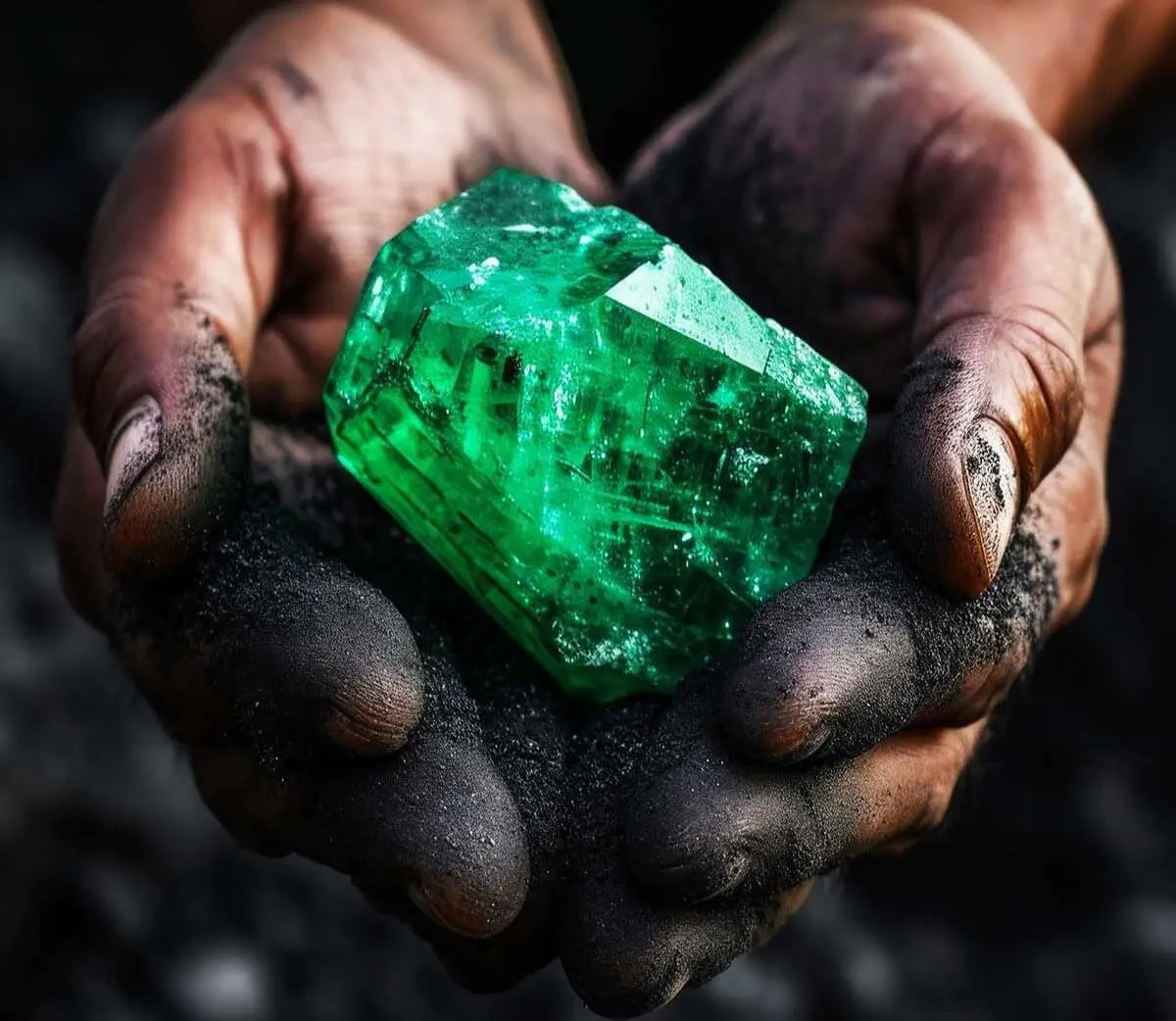 rough emerald mining 