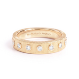 Diamond Bezel Set Textured Eternity Ring