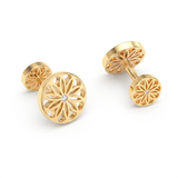 Diamond Mosaic Cufflinks, 18K Gold