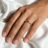 Diamond Eternity Chaine Wedding Ring, 18K Yellow Gold