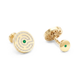 Labyrinth Emerald & Diamond Cufflinks