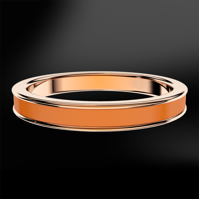 Enamel Single Band Ring