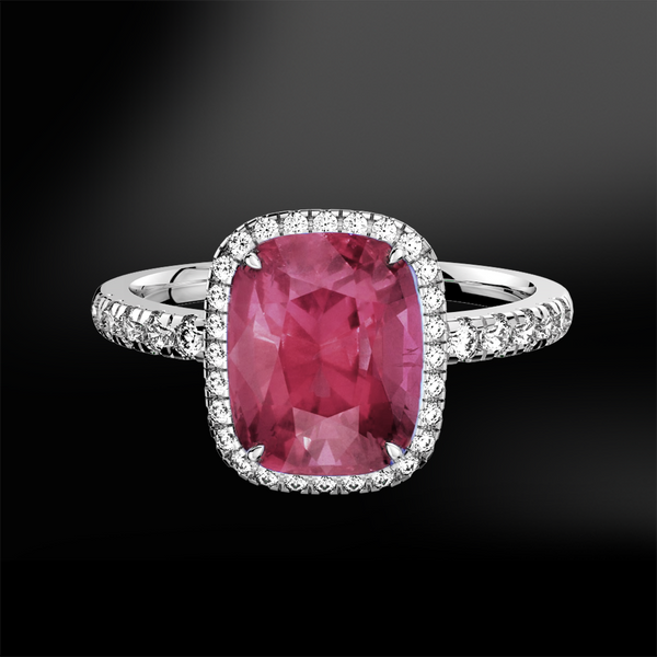 SPINEL pink DIAMOND Ring