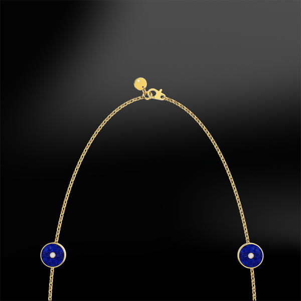 LAPIS LAZULI - DIAMOND Necklace