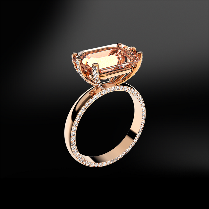 MORGANITE - DIAMOND Ring