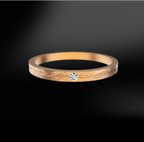 BRUSHED Diamond Ring
