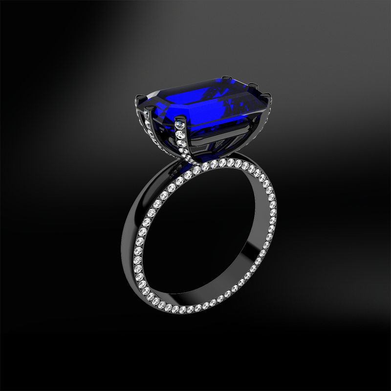 SAPPHIRE & DIAMOND Ring