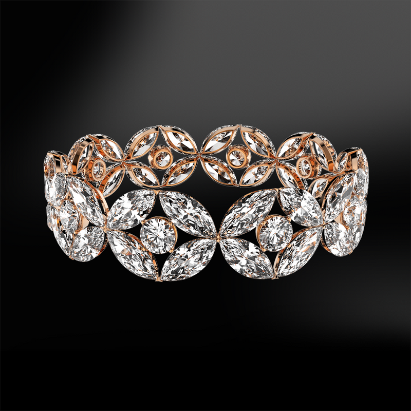 DIAMOND Marquise Eternity Rose Gold Ring