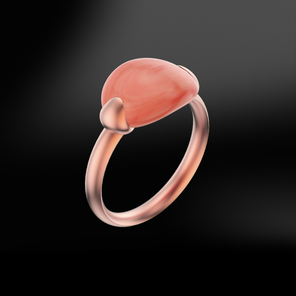 CORAL Sanded Ring
