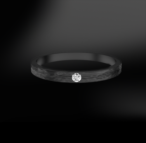 BRUSHED Diamond Ring