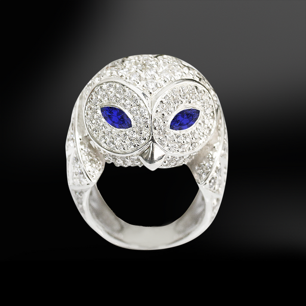 owl diamond ring