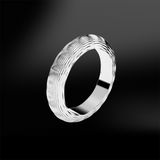Textured White Gold Ring